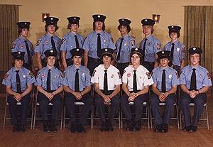 A photograph of Simsbury's Junior Firefighters taken in 1979 for our 35th Anniversary.